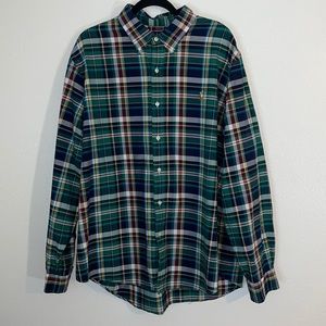 Ralph Lauren Classic Fit Plaid Long Sleeve Shirt